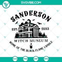 Sanderson Witch Museum Halloween Hocus Pocus SVG for crafting and Halloween decor.