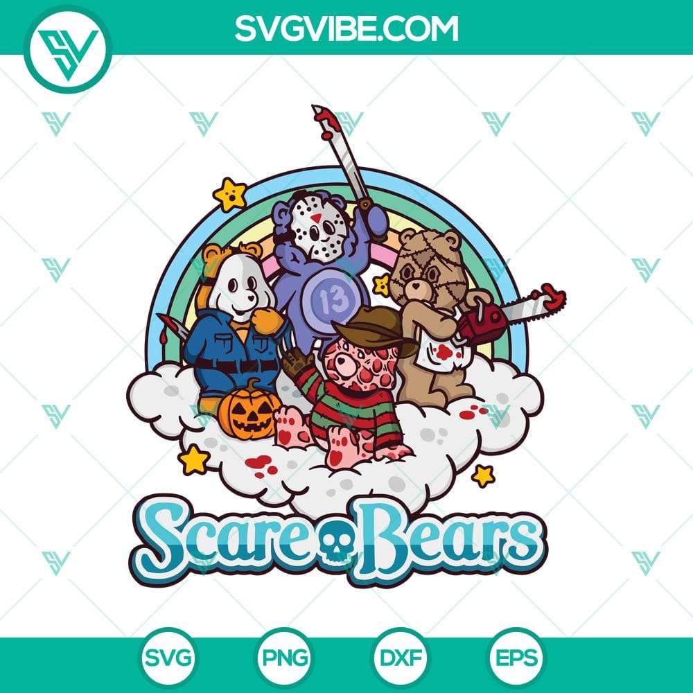 scare-bears-svg-cute-horror-bears-characters-svg-halloween-svg.jpg Cute horror bears characters SVG design for Halloween, Scare Bears SVG illustration.