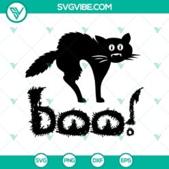 Scary Cat Boo SVG, Halloween SVG, Scary SVG, Oct 31 SVG