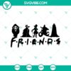Digital SVG design with scary Disney characters for Halloween movie enthusiasts.