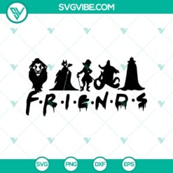 Digital SVG design with scary Disney characters for Halloween movie enthusiasts.
