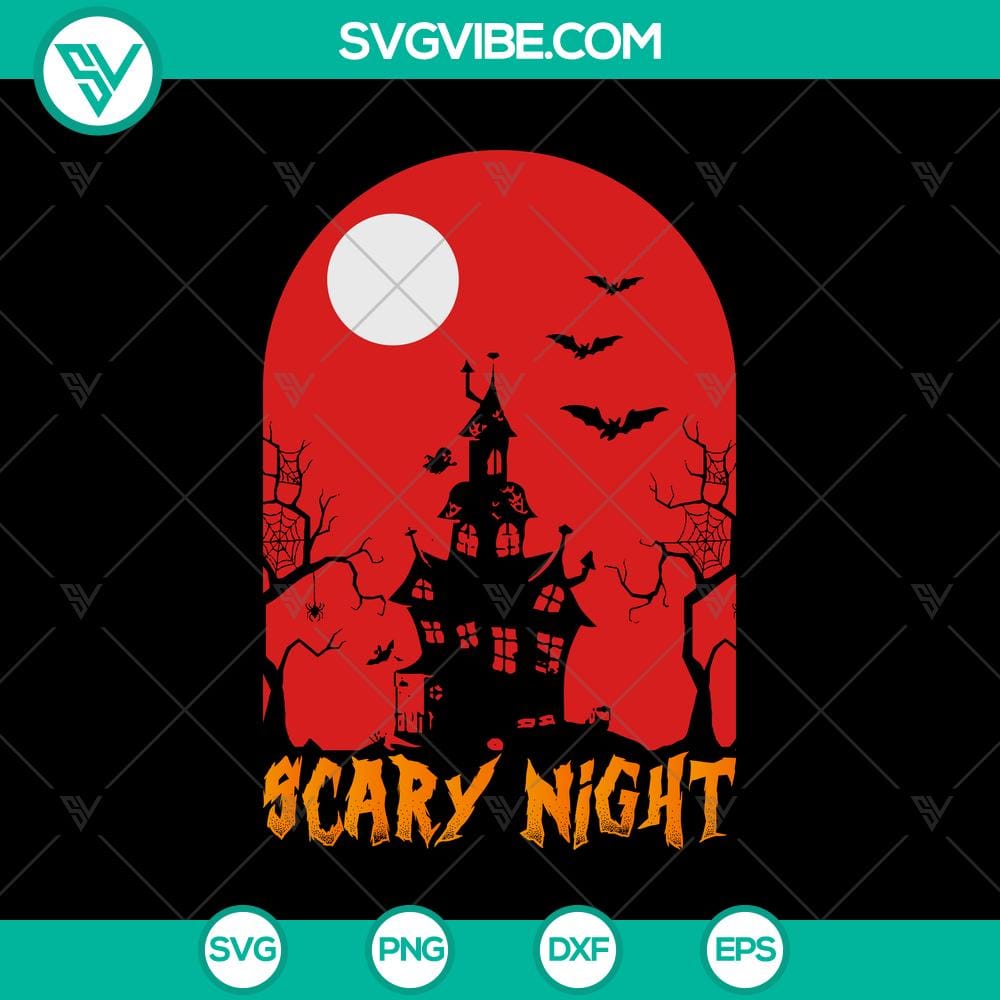 scary-night-svg-abandoned-mansion-svg-halloween-svg.jpg Halloween-themed Scary Night SVG with Abandoned Mansion design, perfect for spooky digital projects.