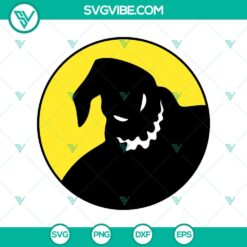 Spooky Oogie Boogie circle logo SVG inspired by The Nightmare Before Christmas. Great for Halloween crafting projects.