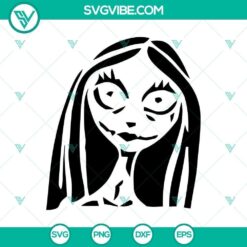 Spooky "Scary Sally" and Nightmare Halloween SVG design for digital use.