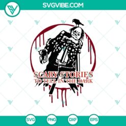 Scary Stories to Tell in the Dark Halloween-themed SVG design for spooky projects.