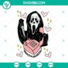Pink Halloween themed SVG illustrations featuring "Scream You Hang Up" and "Ghost Love" designs in girly pink color palette. Great for crafts.