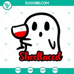 Sheet Faced SVG and Boo SVG Halloween design for digital products.