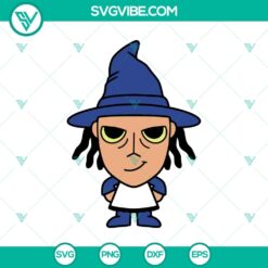 Adorable Shock Chibi SVG from The Nightmare Before Christmas with a Halloween Town theme for Halloween crafts and decor.