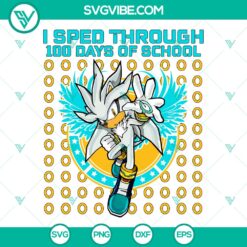 Silver 100 Days of School SVG | Sonic Series Cut Files