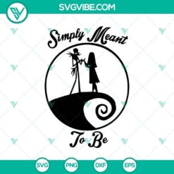 Simply Meant To Be SVG with Halloween theme, ideal for spooky crafts and decorations.