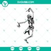 Spooky skeleton dancing SVG for Halloween decoration, featuring a skeleton in a fun and festive pose.