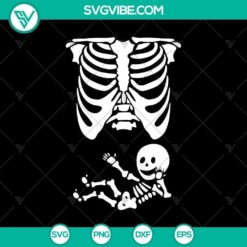 Halloween skeleton horror SVG for spooky Halloween designs.