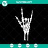 Spooky Halloween SVG of Skeleton Hand, perfect for horror-themed projects.