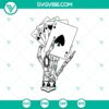 Skeleton hand holding playing cards, Poker themed SVG design with detailed bones. Perfect for Halloween or card game lovers.