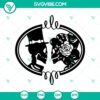 Skeleton groom and bride SVG, perfect for Halloween crafts.