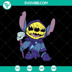 Skeletor Stitch SVG design for Halloween featuring a scary and horror theme. Perfect for crafting projects.