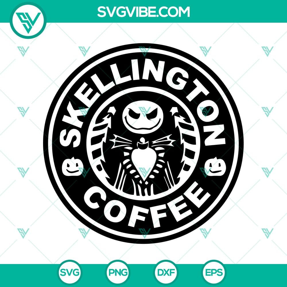 skellington-coffee-svg-jack-skellington-svg-the-nightmare-before-svg.jpg Jack Skellington coffee themed SVG digital design inspired by The Nightmare Before Christmas, perfect for Halloween crafts.