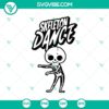 Funny skeleton dance SVG for Halloween celebration, featuring a humorous dancing skeleton design. Perfect for Halloween crafts and projects.