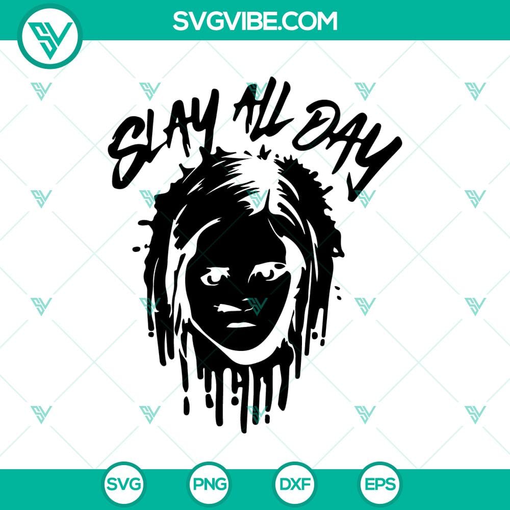 slay-all-day-svg-chucky-horror-svg-horror-characters-svg.jpg Chucky Horror SVG design featuring "Slay All Day" quote with various horror characters. Perfect for Halloween-themed projects.