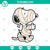 Snoopy Mummies SVG featuring cute and funny Halloween design, perfect for spooky projects.