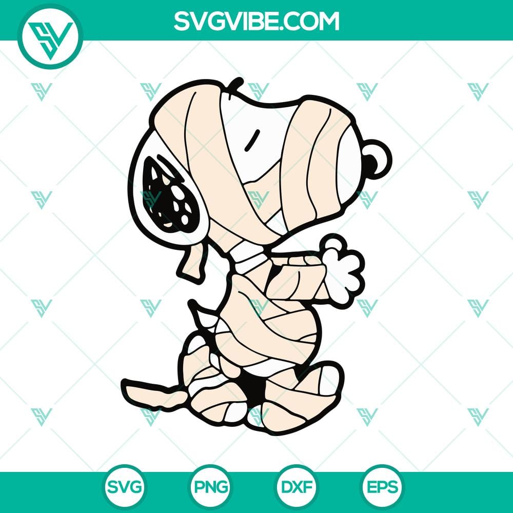 snoopy-mummies-svg-snoopy-halloween-svg-funny-halloween-svg.jpg Snoopy Mummies SVG featuring cute and funny Halloween design, perfect for spooky projects.