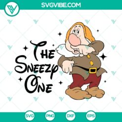 Snow White The Sneezy One SVG | Dwarf Character Cut Files