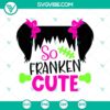 Frankenstein girl SVG for Halloween, cute and unique design for crafting projects.