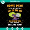Spooky Halloween SVG design with text "Some Day You Have to Put on the Hat", featuring a scary hat. Great for holiday crafts.
