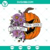 Floral pumpkin SVG with Halloween design, Sorta Sweet Sorta Spooky theme. Perfect for fall crafts.