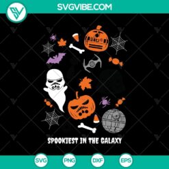 Spooky Star Wars ghost SVG design for Halloween, ideal for sci-fi fans.