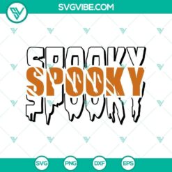 Spooky Halloween SVG featuring horror-themed design elements for Halloween crafts and decorations.