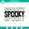 Spooky Horror SVG with Halloween and Scary elements, perfect for Halloween designs.