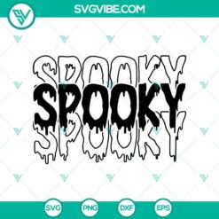 Spooky Horror SVG with Halloween and Scary elements, perfect for Halloween designs.