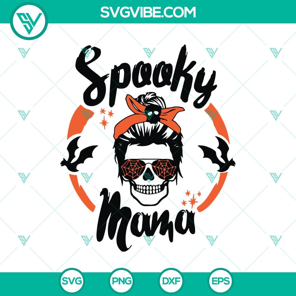 spooky-mama-svg-momster-svg-halloween-messy-bun-svg.jpg Spooky Mama, Momster, and Halloween Messy Bun SVG design for Halloween-themed crafts and apparel, perfect for moms.