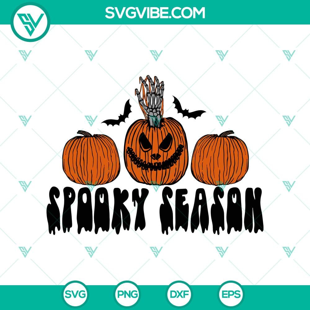 spooky-season-svg-pumpkin-halloween-svg-scary-halloween-svg.jpg Spooky Season Pumpkin Halloween SVG with Scary Halloween elements for festive crafting projects.