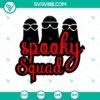 Spooky Squad Halloween Horror SVG design for festive projects.