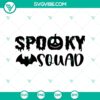 Spooky Squad Halloween SVG featuring a group of pumpkins. Ideal for festive themed craft projects.