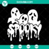 Ghost themed SVG design for Halloween decorations featuring a spooky and scary design.