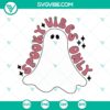 Spooky Vibes Only SVG, Ghost SVG, Funny Halloween design with text.