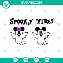 Spooky Mickey Mouse Ghost SVG, perfect for a funny Halloween design. Ideal for adding spooky vibes to projects.