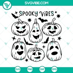 Spooky SVG with Jack-O-Latern and Halloween vibes, perfect for festive crafting projects.