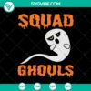Squad Ghouls and Boo Boo Halloween themed SVG design for crafting and printing.