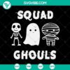 Squad Ghouls SVG with Horror Halloween Scary theme for spooky designs.