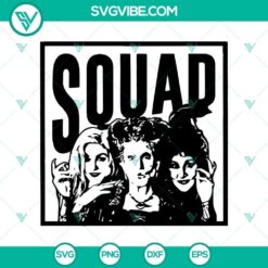 Squad Halloween SVG with scary and horror elements for Halloween crafts and decorations.