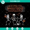 Star Wars Skeleton Dance SVG featuring Darth Vader in a Halloween themed design. Ideal for funny Star Wars Halloween projects.