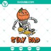 Skateboarding skeleton Halloween SVG featuring a horror-themed design, perfect for spooky and scary Halloween projects.