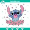 Stitch Bubble and Flowers SVG | Cute Disney Stitch Cut Files 3