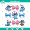 Stitch Christmas Coquette Bow SVG - Festive and cute Disney-inspired cut file for the holidays. Perfect for crafting projects.
