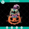 Stitch Witch with Pumpkin SVG design, perfect for Halloween projects. Scary and horror-themed SVG illustration.