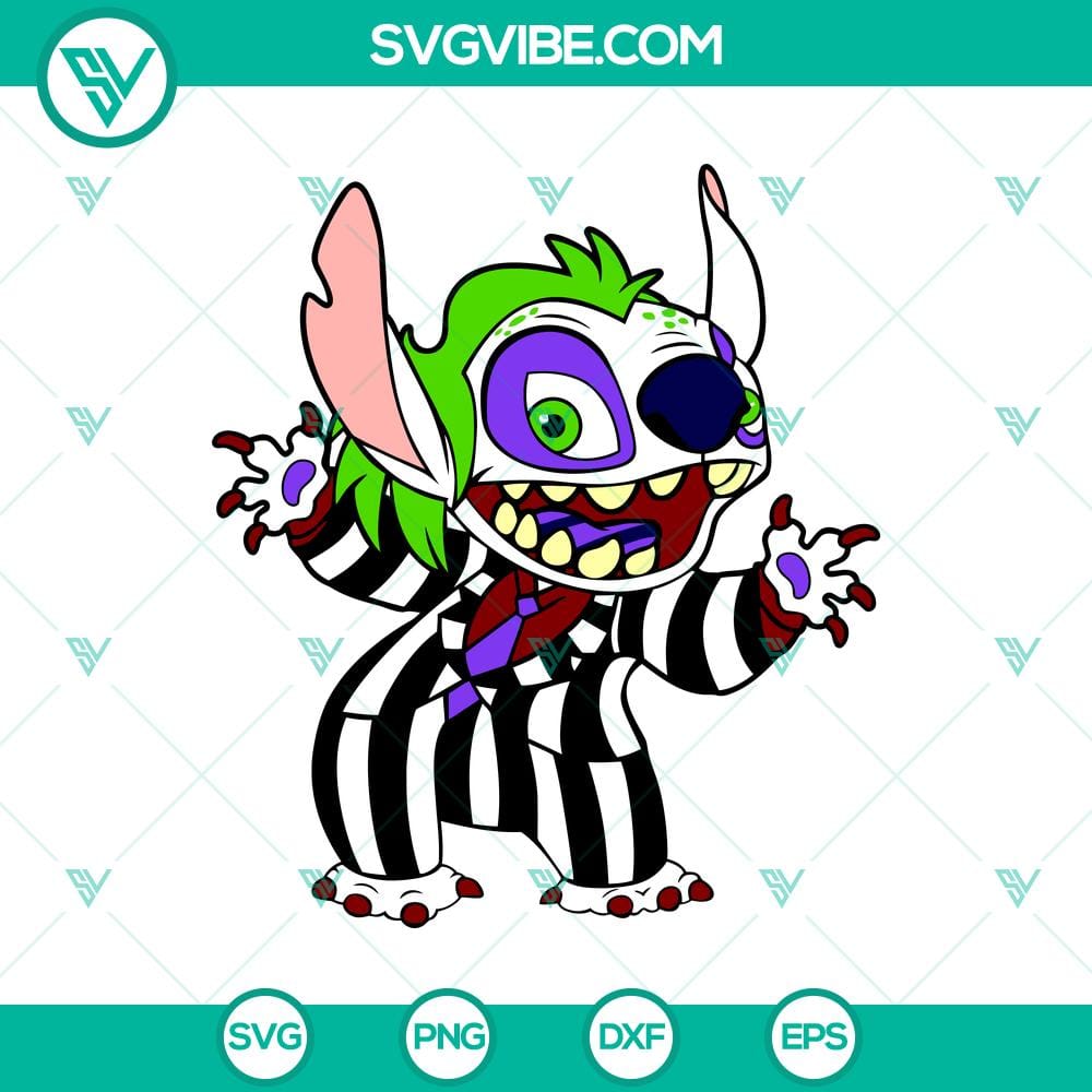 stitch-x-beetlejuice-svg-funny-stitch-halloween-svg-beetlejuice-svg.jpg Stitch x Beetlejuice SVG design featuring Stitch character in Beetlejuice costume for Halloween. Funny and spooky digital product.
